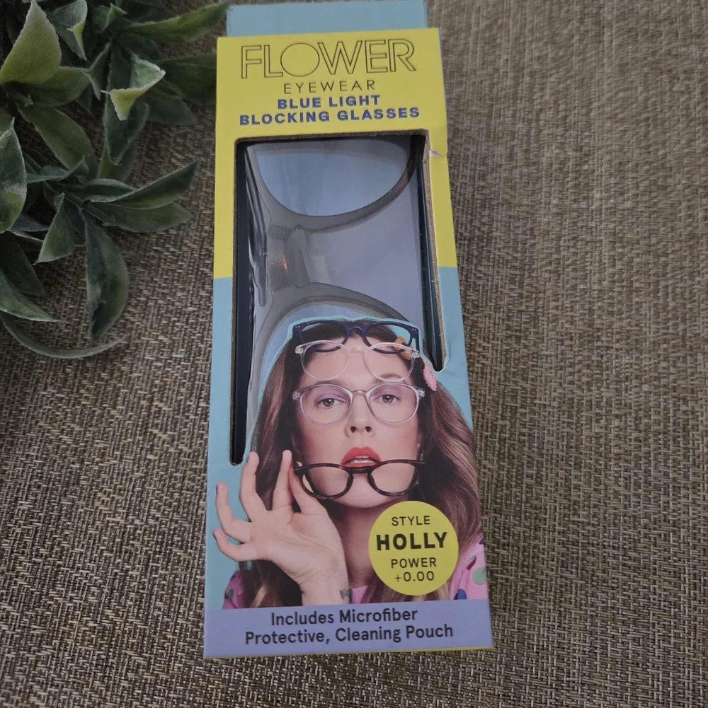 Flower Blue Light Blocking Glasses - Black